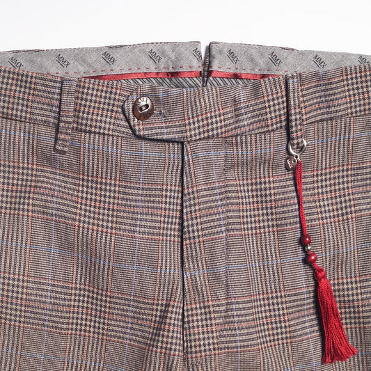 Lupus - Slim Check Trousers - Rust