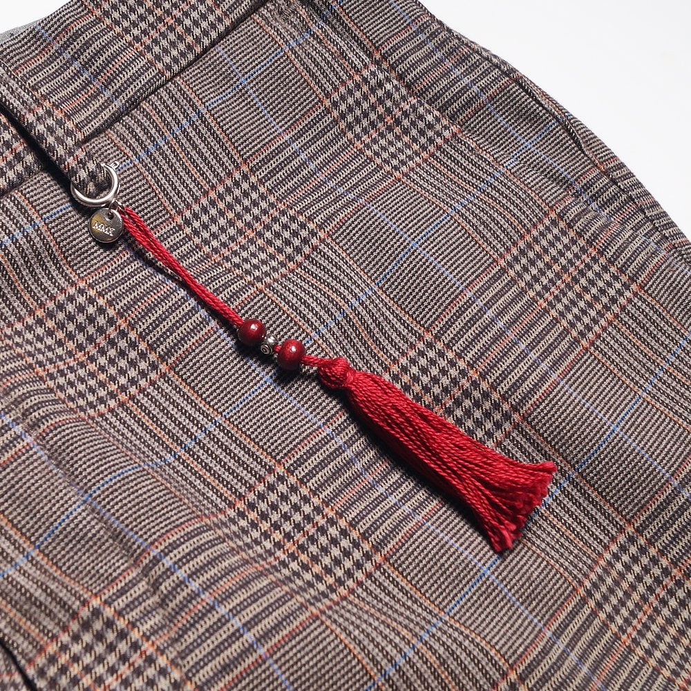 Lupus - Slim Check Trousers - Rust