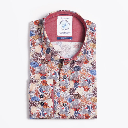 - Coral Print Shirt - Multi