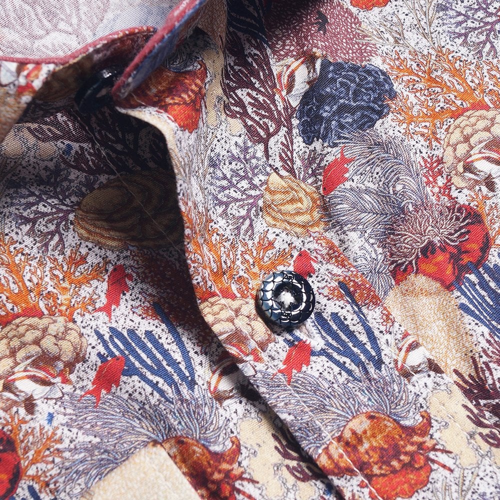 - Coral Print Shirt - Multi