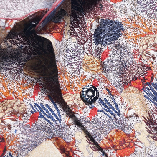 - Coral Print Shirt - Multi