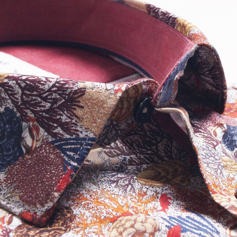 - Coral Print Shirt - Multi