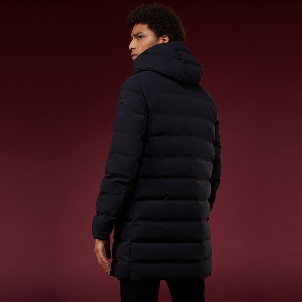 - Padded Down Eskimo Coat - Blue/Black