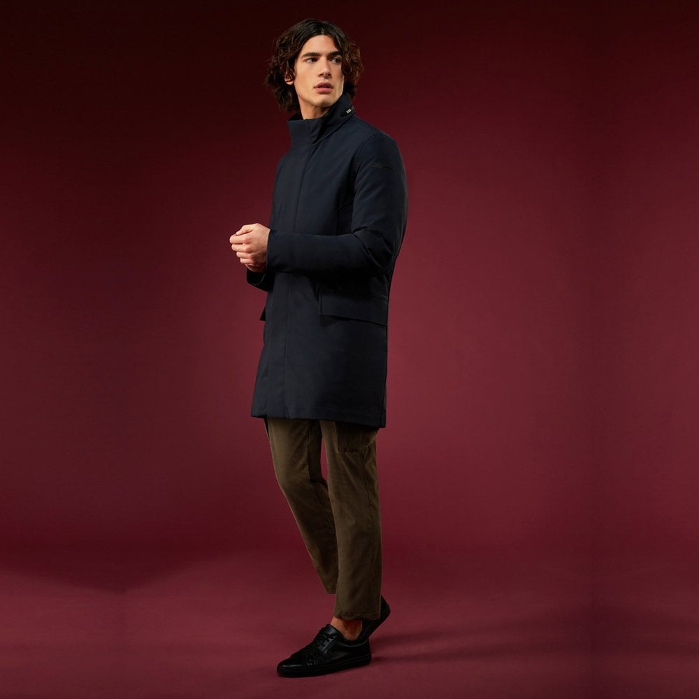 - Winter Light Raincoat - Blue/Black