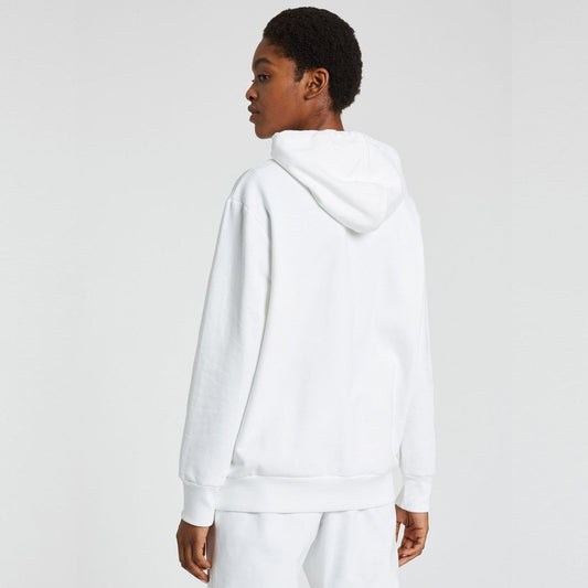 - Women's Zebra Logo Cotton Hoodie - White