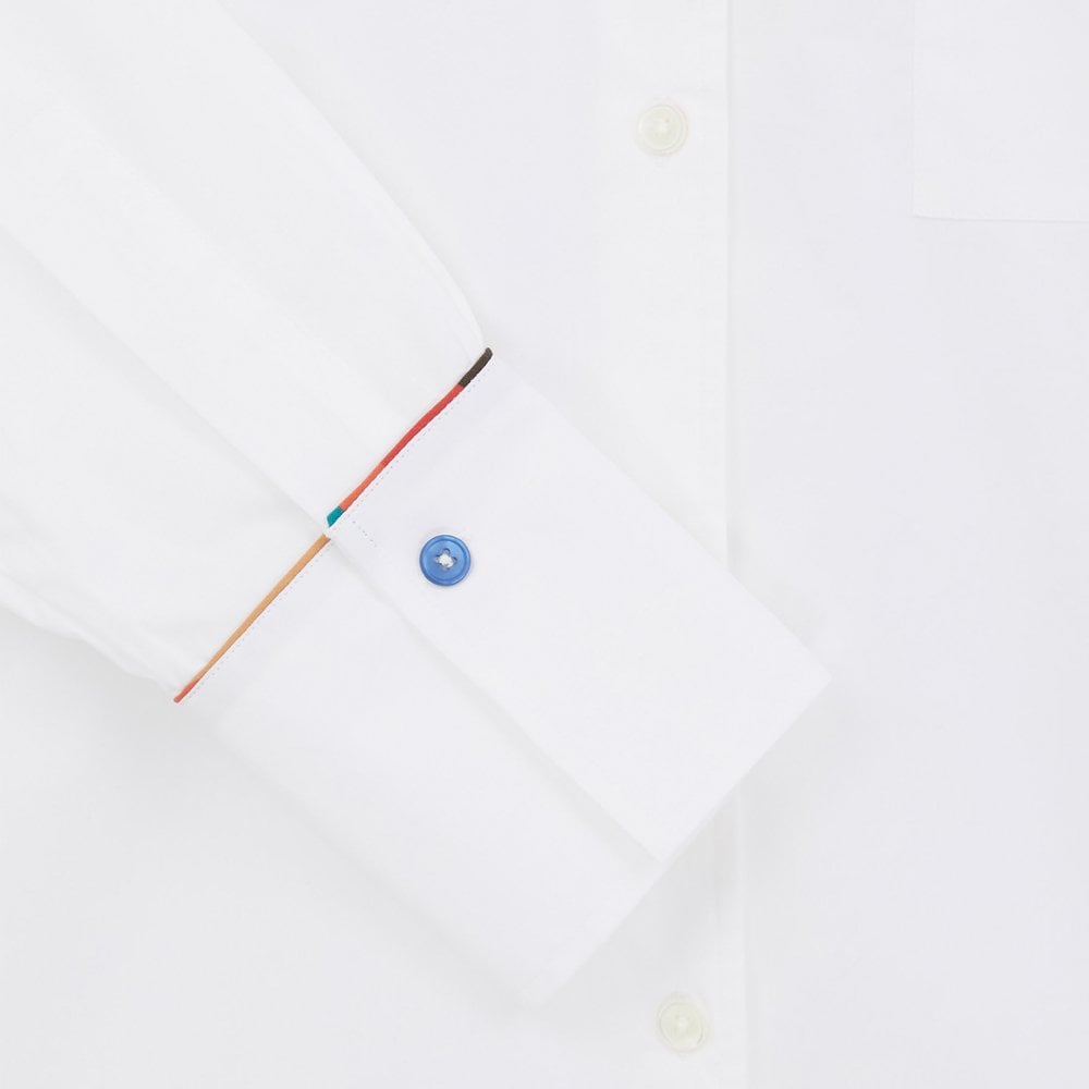 - Pocket Trim Shirt - White