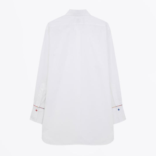 - Pocket Trim Shirt - White