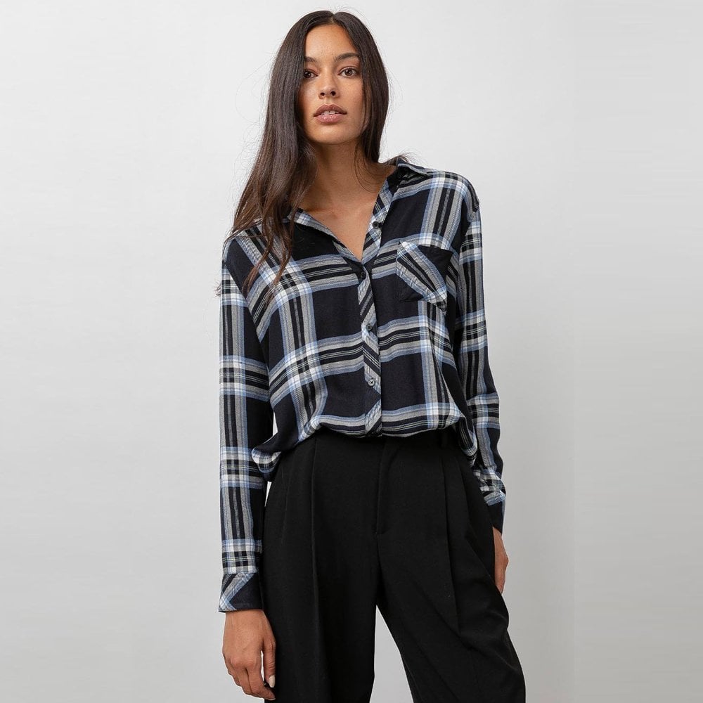 Rails Hunter - Check Shirt - Navy
