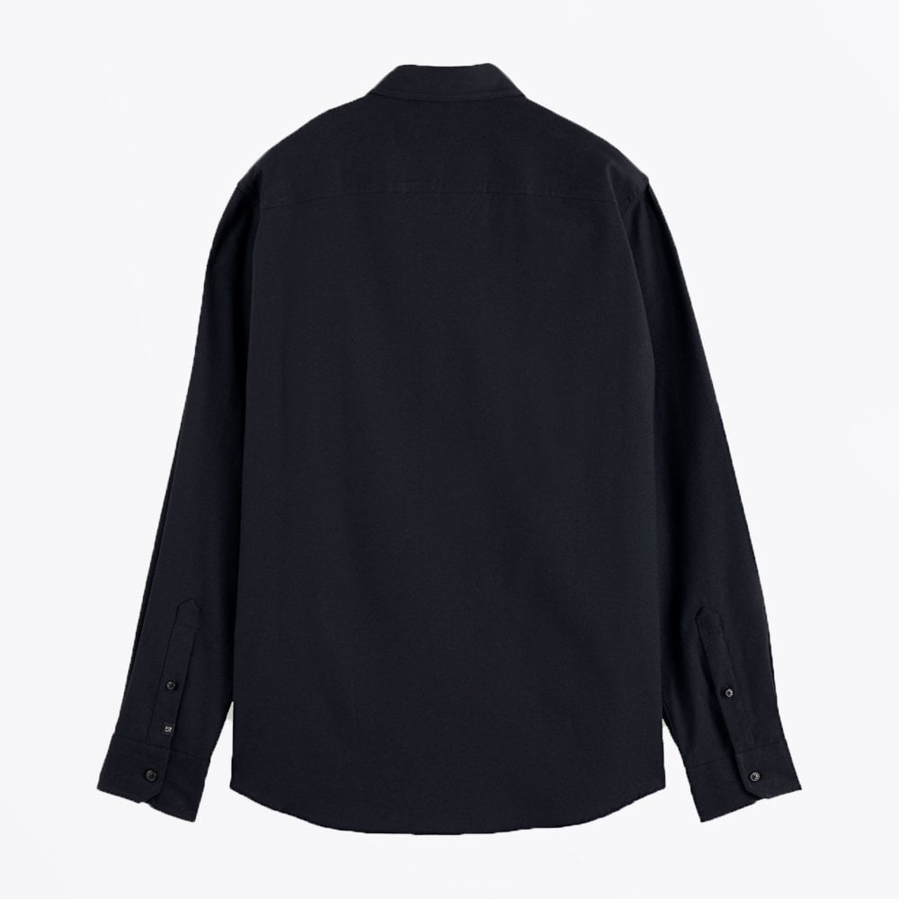 - Cotton Twill Shirt - Dark Navy