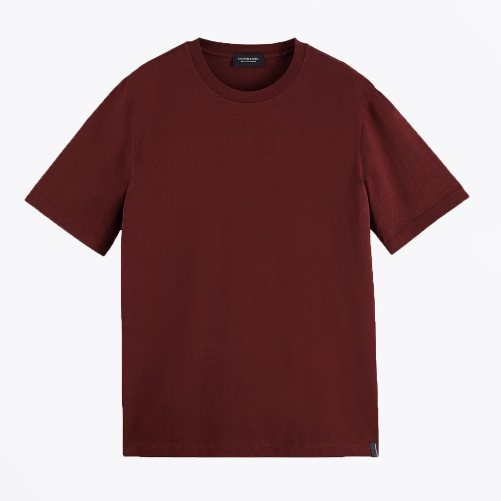 Scotch Jersey Crew-Neck T-Shirt - Burgundy