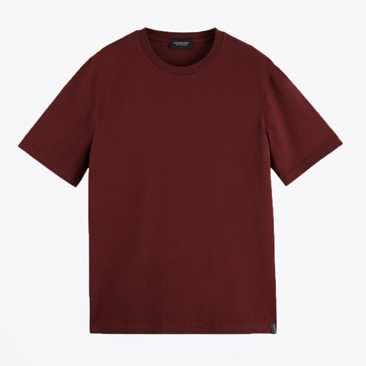 Jersey Crew-Neck T-Shirt - Burgundy