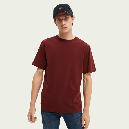 Jersey Crew-Neck T-Shirt - Burgundy