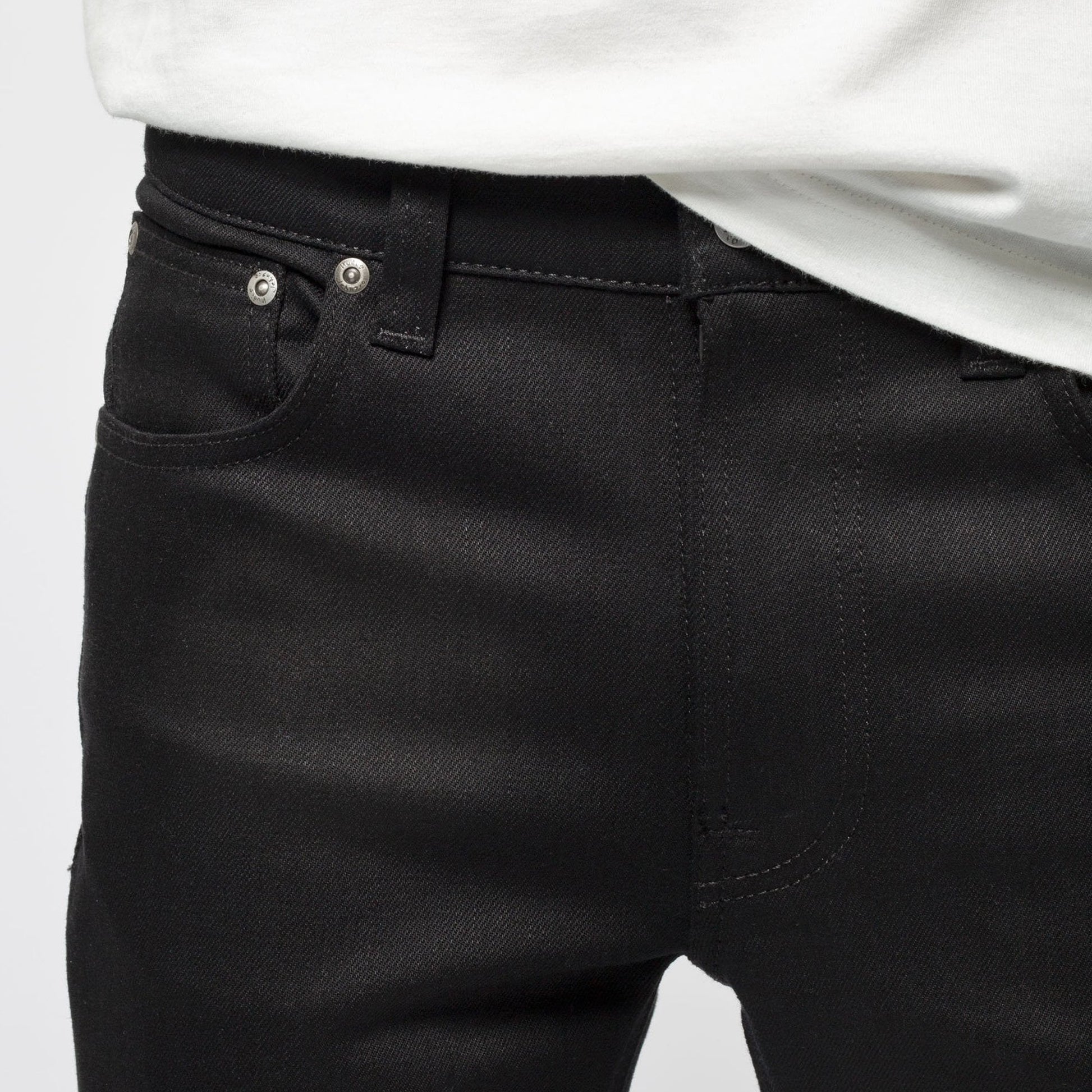 Nudie Lean Dean - Dry Ever Black Jeans - Black