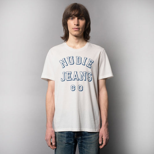 - Roy - Crew-Neck Logo Tee - White