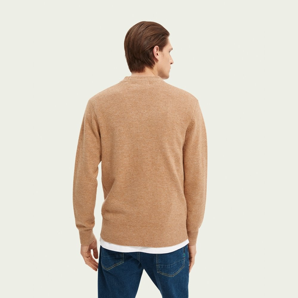 - Speckled Wool-Blend Sweater - Beige