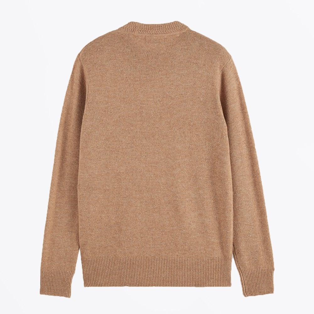 - Speckled Wool-Blend Sweater - Beige