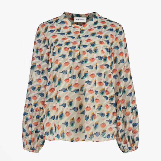 - 'Winks and Kisses' Print Top - Ivory