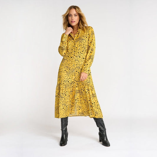 - City Charms Midi Dress - Yellow