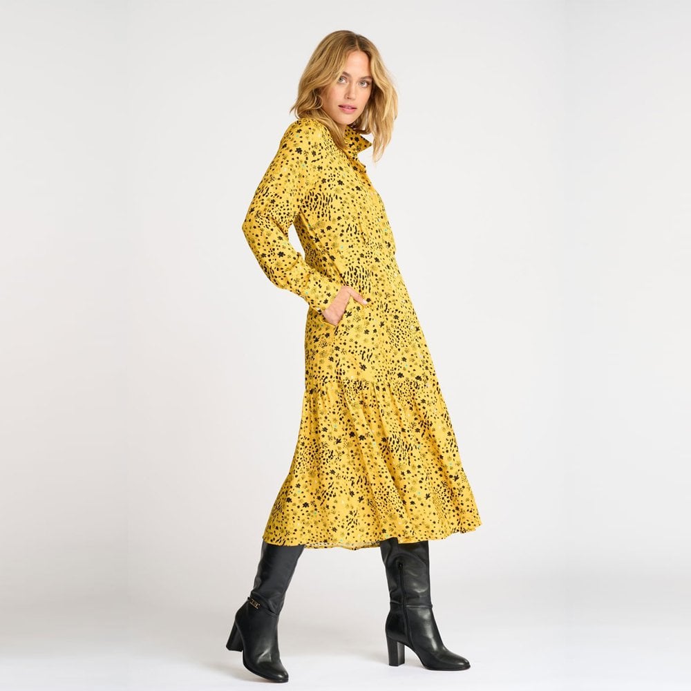 - City Charms Midi Dress - Yellow