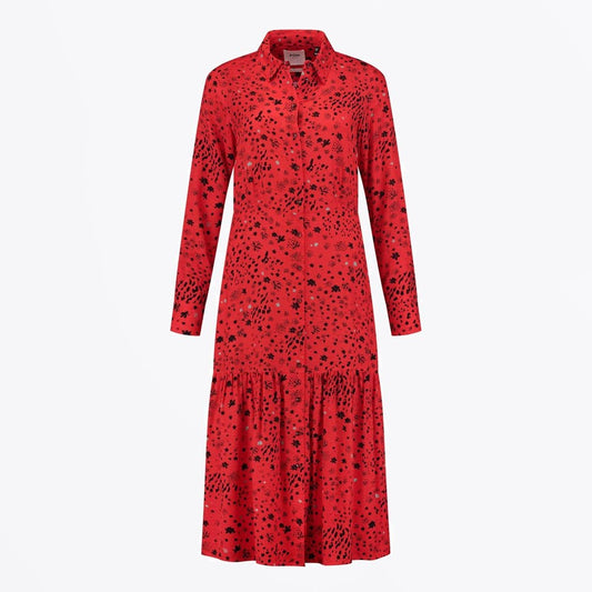 - City Charms Midi Dress - Red