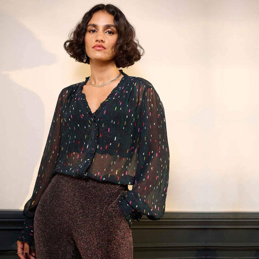 - 'Party Pops' Blouse - Black