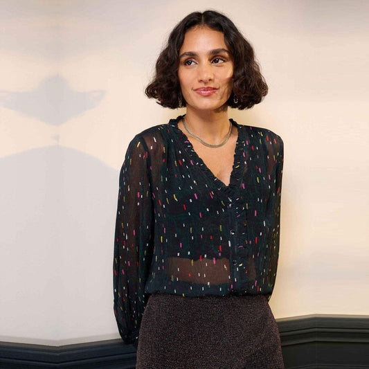 - 'Party Pops' Blouse - Black