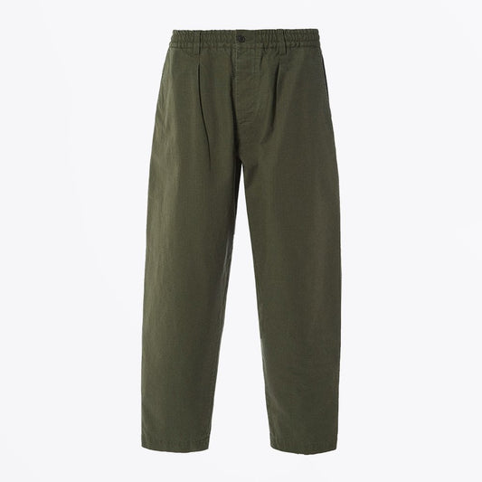 - Ripstop Pleated Track Pant - Green