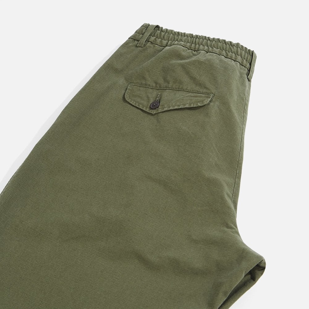 - Ripstop Pleated Track Pant - Green