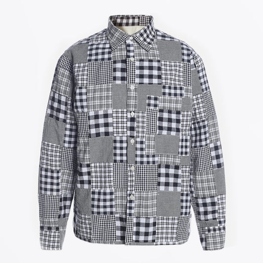 - Patchwork Shirt - Black/White