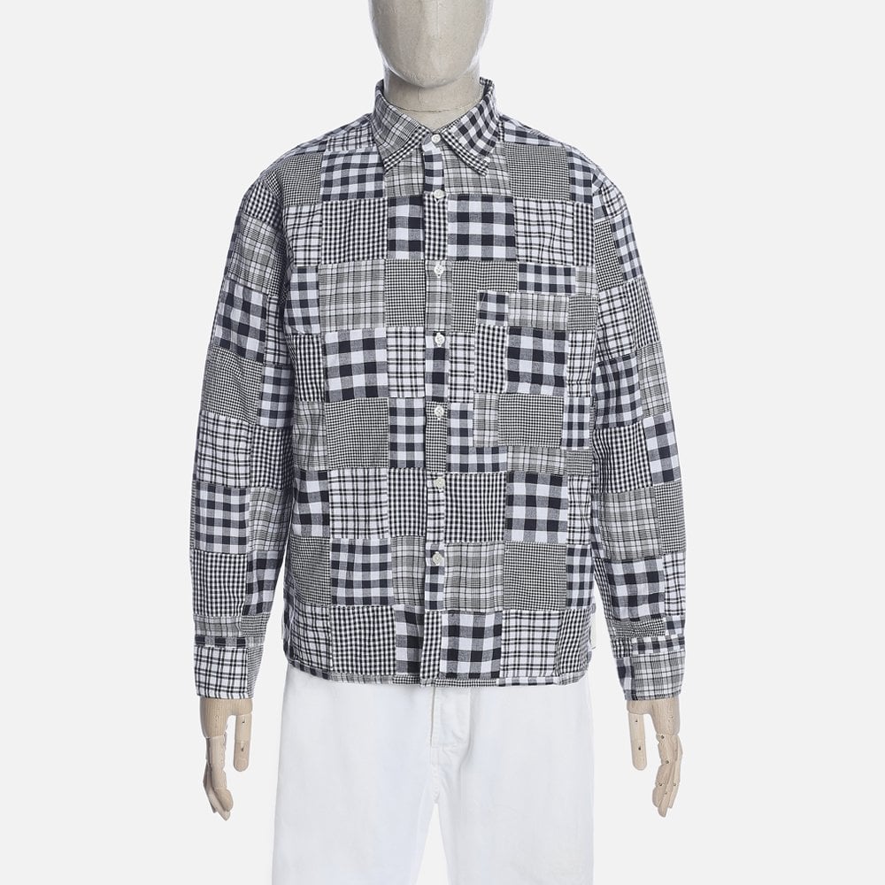 - Patchwork Shirt - Black/White