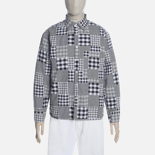 - Patchwork Shirt - Black/White