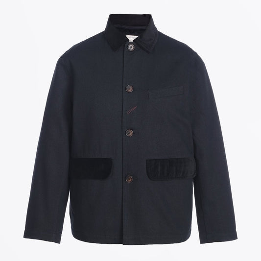 - Cotton Twill Jacket - Black