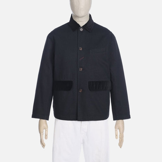 - Cotton Twill Jacket - Black