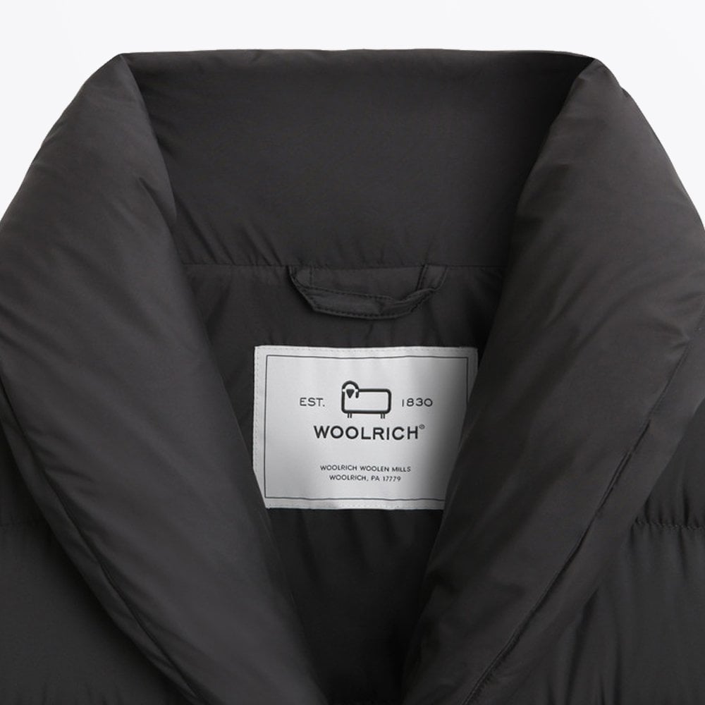 - Ellis - Long Quilted Coat - Black