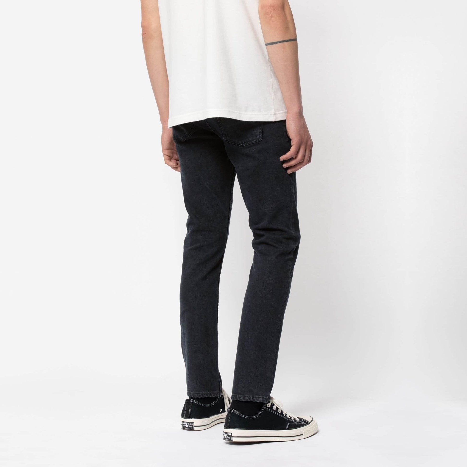 Nudie Lean Dean - Black Skies Jeans - Blue/Black