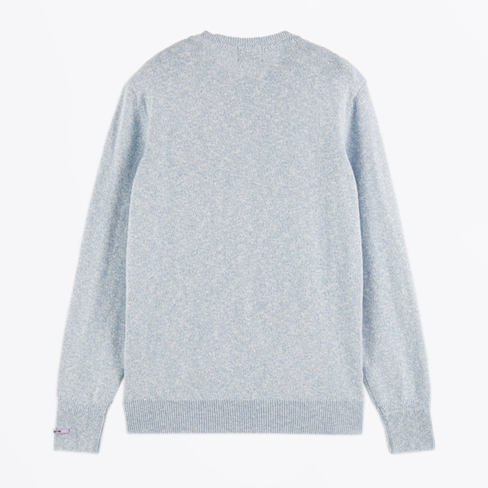 Scotch Knit Crew Neck Sweater - Blue Melange