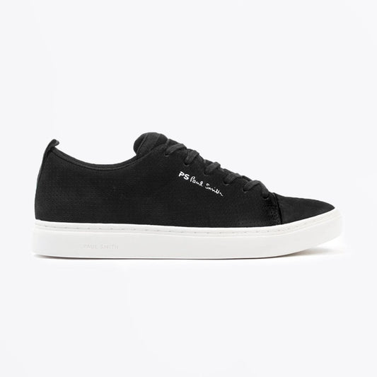 - Perforated Leather 'Lee' Trainers - Black