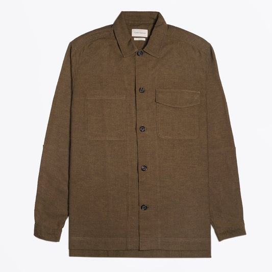 - Avery - Cotton Overshirt - Green