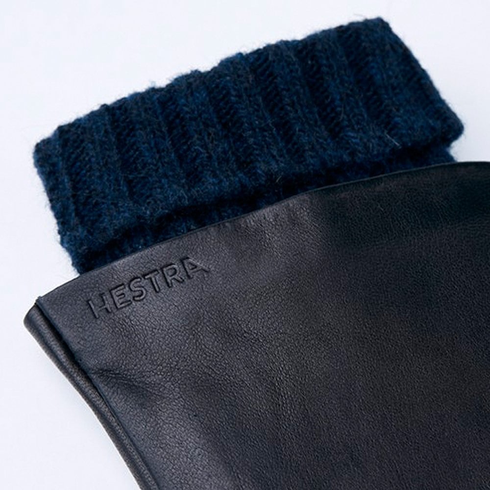 - Megan - Leather Glove - Navy