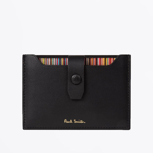 Leather Credit Card Holder - Black