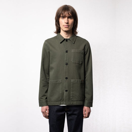 - Barney - Worker Jacket - Olive Green