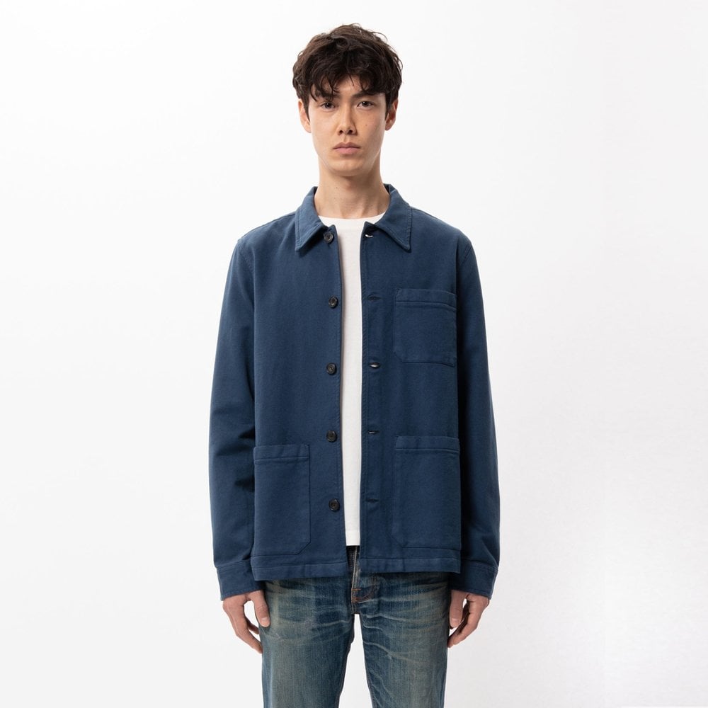 - Barney - Worker Jacket - Indigo Blue