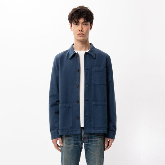 - Barney - Worker Jacket - Indigo Blue