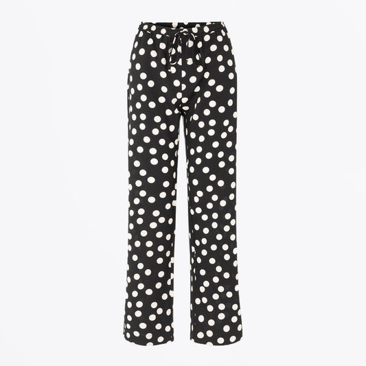 Gulcan - Polka Dot Pants - Black