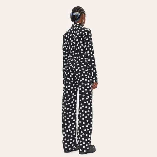 Gulcan - Polka Dot Pants - Black