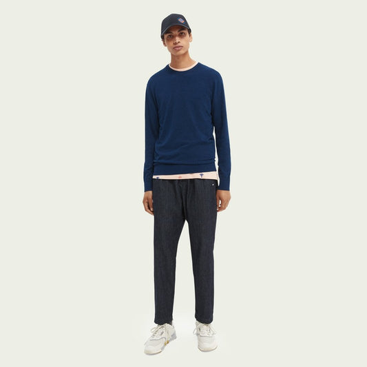 Melange Crewneck Sweater - Blue