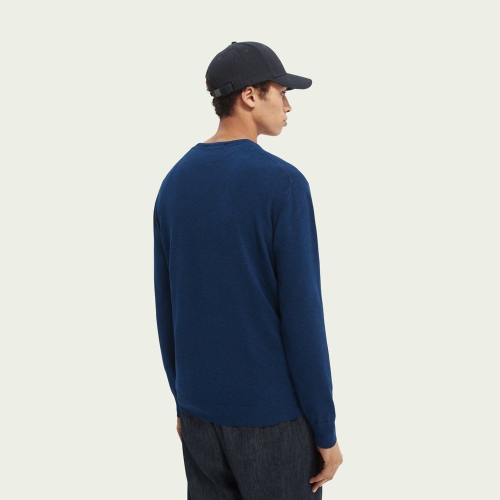 Melange Crewneck Sweater - Blue