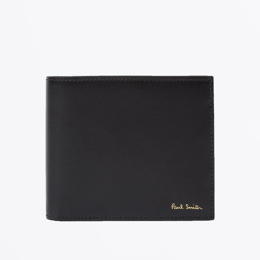 Leather 'Naked Lady' Interior Billfold Wallet - Black