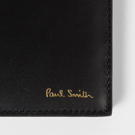 Leather 'Naked Lady' Interior Billfold Wallet - Black