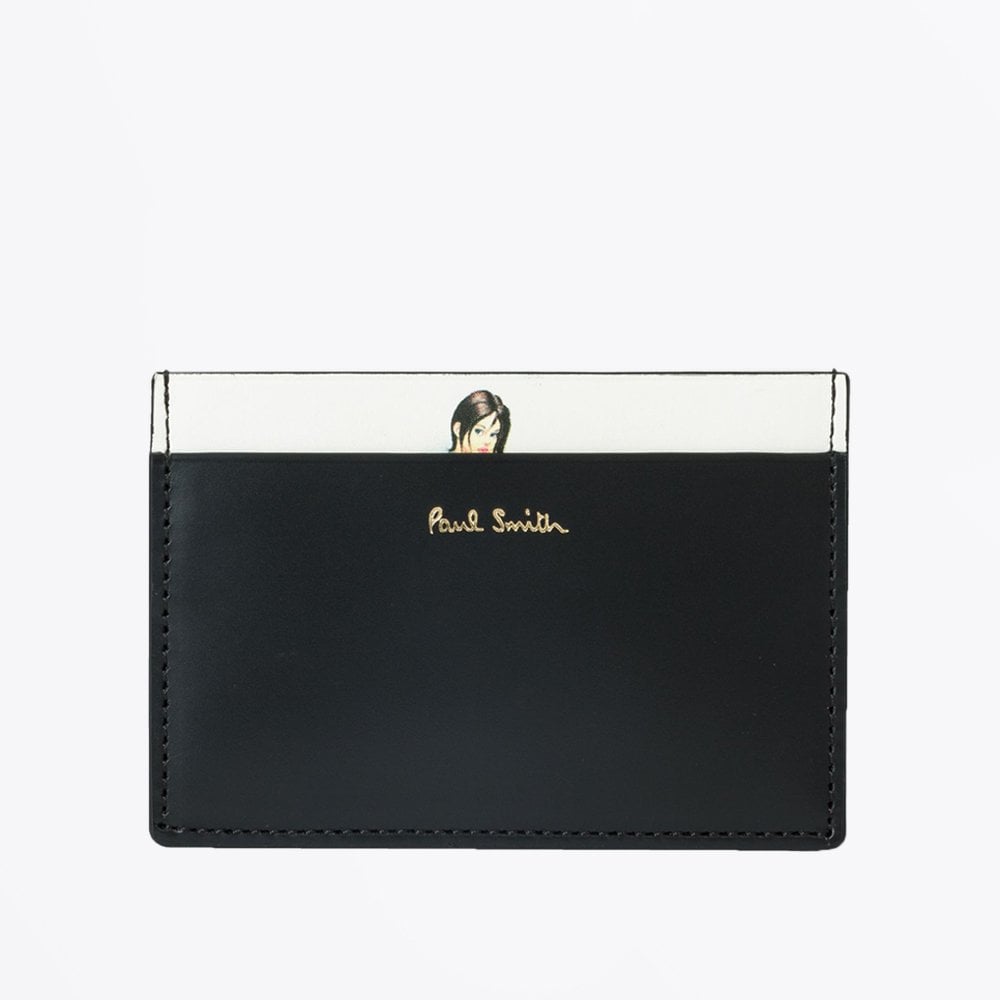 Paul Leather 'Naked Lady' Credit Card Holder - Black